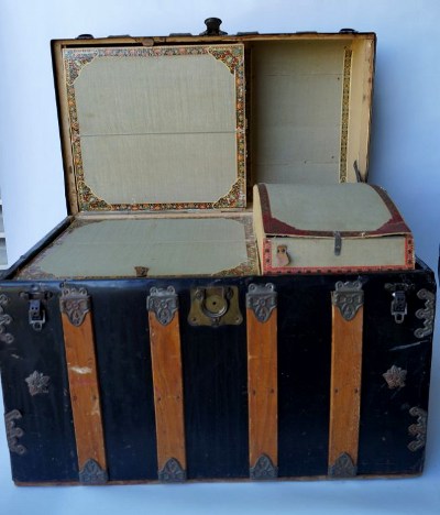 A trunk that once belonged to Mattie Blaylock, Wyatt's common-law wife.